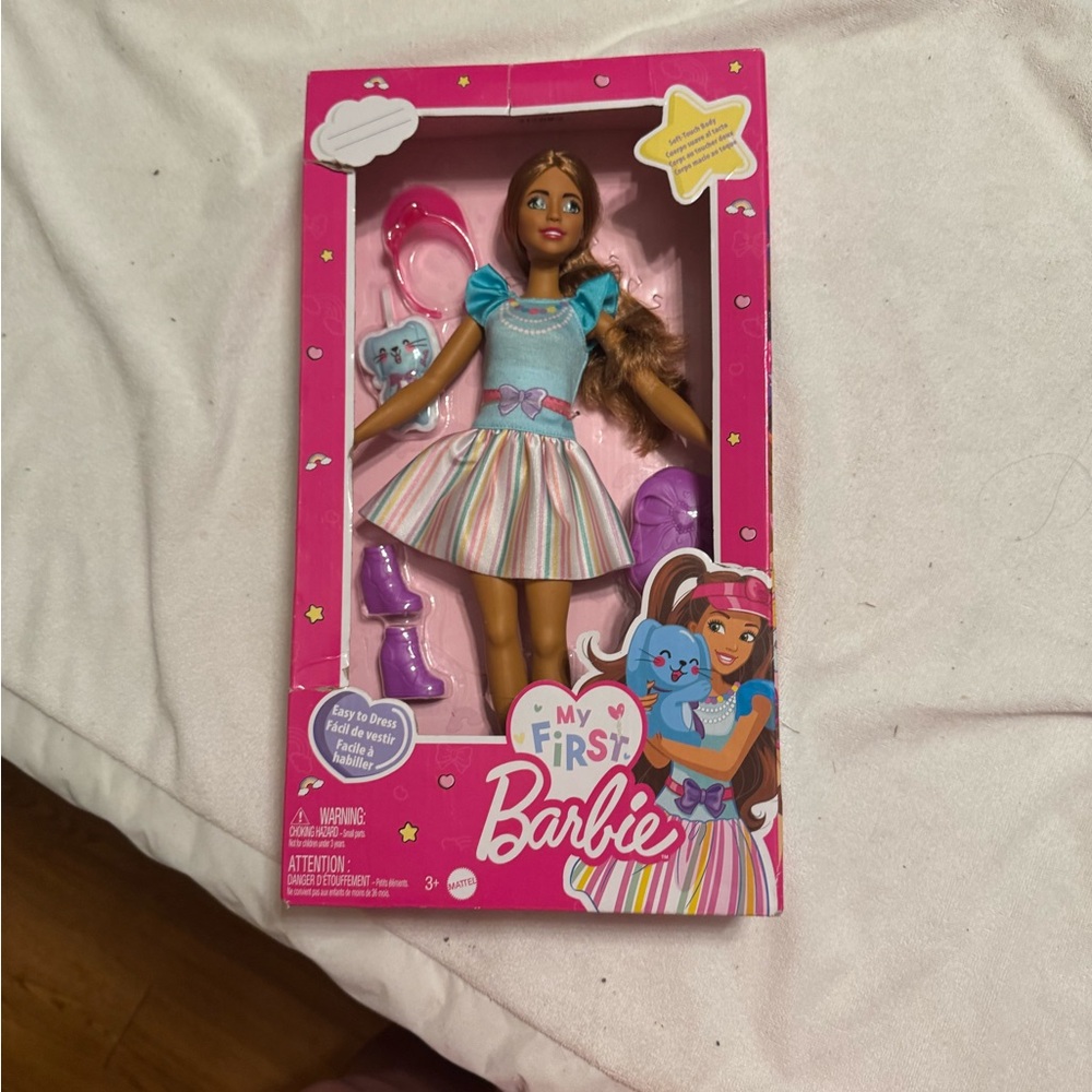 Barbie My First Doll with Blue and Pink Outfit